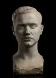Nicola D'Antino, Male portrait, Engraved signature with symbol of D'Antino