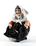 Sandro Vacchetti, Lady in sardinian costume, The work is influenced by Alessandro Mola and R. Alemanno