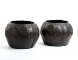 Gustav Gurschner, Lot of two bronze vases