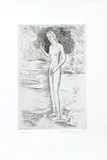 Carlo Carrà, La nascita di Venere, Engraved signature lower right on the platemark: C. Carrà; title