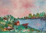 Giovanni Omiccioli, Landscape with boat