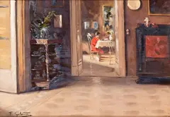 Domestical scene by Francesco Galante, offered Dec 2024