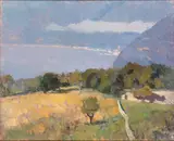 Giuseppe Novello, Lake Maggiore from Agra, 1970