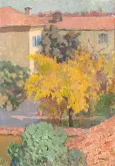 Giuseppe Novello, The garden, 1971