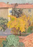 Giuseppe Novello, The garden, 1971