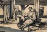 Alberto Sughi, Bricklayers at midday