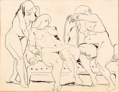 Untitled by Mirko Basaldella, On the back authentication signed by Afro Basaldella and dated, offered Dec 2024