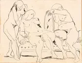 Mirko Basaldella, Untitled, On the back authentication signed by Afro Basaldella and dated