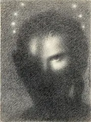 Untitled by Omar Galliani, 1992, On the back a label by Cleto Polcina Arte Moderna, offered Dec 2024