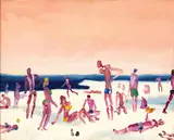 Alessandro Bazan, Snow Beach, 2008, Oil on canvas