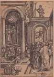 The Presentation of Mary at the Temple by Albrecht Durer, Woodcut, offered Nov 2024