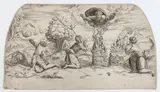 Marcantonio Raimondi, The Sacrifice of Cain and Abel, after Raphael. Engraving