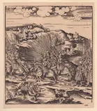 Leonhard Beck, Marching Knights, Woodcut