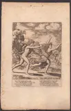 Maestro del Dado, Apollo and Daphne, after Baldassare Peruzzi. Engraving