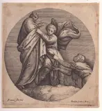 Battista Franco, Allegory of Wisdom, Etching