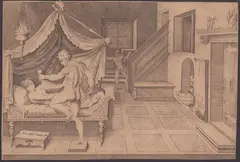 Tarquin and Lucretia by Enea Vico, Engraving, offered Nov 2024