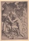 Agostino Carracci, Orpheus and Eurydice