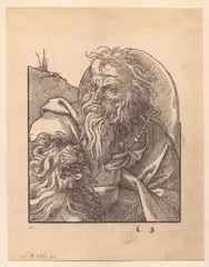 Jost Amman, Saint Jerome, Woodcut