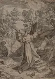 Agostino Carracci, Saint Francis Receiving the Stigmata