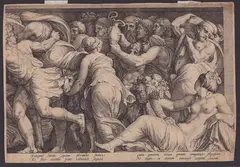 Jan Saenredam, Punishment of Niobe, Engraving