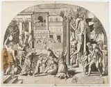 Philippe Thomassin, The Fire in the Borgo, after Raphael's fresco in the room of the same name in the Vatican. Engraving
