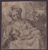 Annibale Carracci, Madonna with Child and an Angel