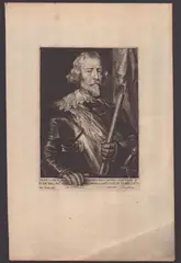 Paulus Pontius, Dom Carolvs. De. Colvmna (Portrait of Carlos Coloma, Marqués de la Espinar), after Anthony van Dyck. Engraving