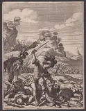 Abraham Bosse, Battle Scene, 1639, after Claude Vignon. Etching