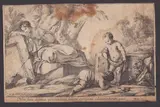 Laurent de La Hyre, Landscape with with Virgin, Child Jesus and Saint John the Baptist, Etching