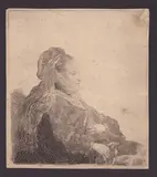 Rembrandt van Rijn, The artist's mother, Etching