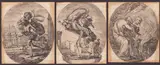 Stefano della Bella, Death with a Child | Death with a Young Woman | Death and an Old Man, Lot of three etchings from the series The Five Deaths. Etching