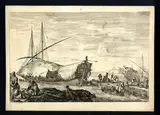 Stefano della Bella, Ship in the Port of Livorno, Etching