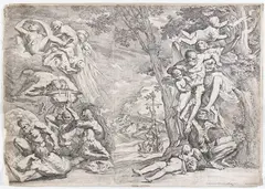 Pietro Testa, Allegory of Winter, 1644, from the series of Allegories of the Four Seasons. Etching