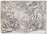 Pietro Testa, Allegory of Winter, 1644, from the series of Allegories of the Four Seasons. Etching