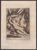 Lorenzo Loli, Sleeping Cupid, Etching