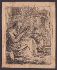 Thomas Wijck, Spinner, Etching and drypoint