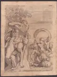 Carlo Cesio, Polyphemus and Galatea, after Annibale Carracci's fresco in the Galleria Farnese. Etching