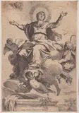 Carlo Maratti, The Assumption of the Virgin, Etching