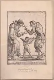 Giuseppe Maria Mitelli, Son Quasi Nella Fossa, E Fan Gli Amanti, Etching