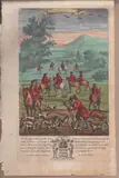 Simon Gribelin, Hunting Scenes, 1686, Lot of four engravings from 'Gentleman's Recreation' by Richard Blome. Engraving