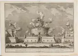 Giuseppe Vasi, Prospetto della Prima Machina eretta per Commando di Sua Eccellenza il Sig.r Principe Don Lorenzo Colonna..., Etching