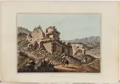 Theatre at Ephesus by Thomas Milton, after Luigi Mayer. Etching and aquatint, offered Nov 2024