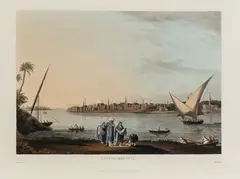 City of Rosetta by Thomas Milton, after Luigi Mayer. Etching and aquatint, offered Nov 2024