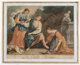 Benedetto Eredi, La casta Susanna, after Matteo Rosselli. Etching