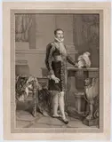 Giuseppe Longhi, Eugène de Beauharnais vice-roi d'Italie, 1813, after Francois Gérard's painting today preserved at the Musée National des Chateaux de Versailles et de Trianon.