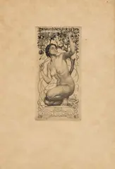 Sigmund Lipinsky, Ex Libris for Adolf Wilhelm, 1921, Etching