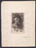 Muleteer by Mariano Fortuny Marsal, Etching on chine-collé, offered Nov 2024
