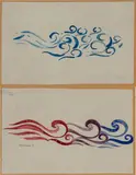 Thayaht, Two sketches of textile motifs