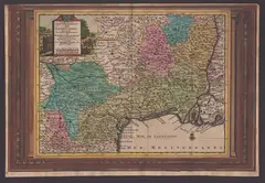 Pieter van der Aa, Carte du Gouvernement de Languedoc, Etching and engraving
