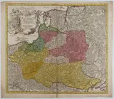 Johann Baptist Homann, Regni Poloniae Magnique Ducatus Lithuaniae Nova et Exacta Tabula, 1729, Etching and engraving